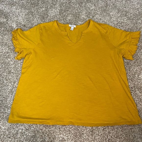 Nine West, Flutter Sleeve T-shirt, Size XXL - Picture 1 of 2